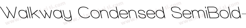 Walkway Condensed SemiBold字体转换
